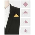 thumbnail image 3 of INSPIRE CHIC Men's Pocket Squares Solid Color Handkerchiefs Champagne One Size, 3 of 4