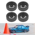 thumbnail image 1 of Pneus de Roues RC pour Route, 4 Pcs 1/10 Pneus en Caoutchouc Universels pour TT01 XV01 RC Type A, 1 of 7