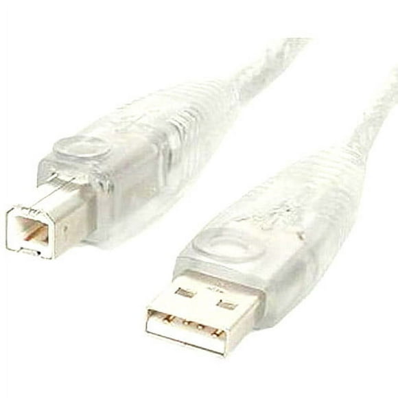 StarTech.com USB2HAB15T 15 ft Transparent USB 2.0 Cable - A to B