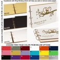 thumbnail image 6 of Darling Souvenir Personalized Engraved Laser Cut Wedding Guest Book Wooden Cover Sign-in Book Registry Guestbook Scrapbook-WT, 6 of 7