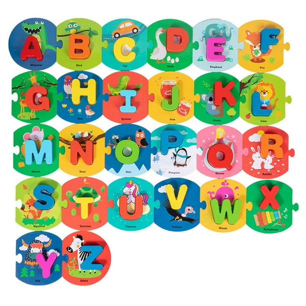 EeaseMX juego de tarjetas de aprendizaje de palabras en inglés para niños con adorables juguetes de emparejamiento de letras en inglés.