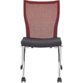 thumbnail image 3 of Safco Valore High Back Training Chair - Black Foam Seat - Red Back - Steel, Chrome Frame - High Back - Four-legged Base - 2 / Carton, 3 of 6