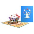 thumbnail image 4 of Juego de tarjetas de felicitación con perro Corgi de Pascua en 3D, accesorios para tarjetas de escritura a mano, 4 of 4