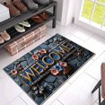 thumbnail image 3 of 3D Floral Print Doormat Set Modern Bath Rug Entryway Carpet High Absorbency Machine Washable Floor Mat For Bathroom Front Door Indoor, 3 of 4