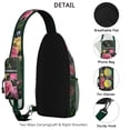 thumbnail image 3 of Boho Butterfly and Wildflower Crossbody Bag – Durable Polyester, Secure Zippers – Watercolor Autumn Leaves Pattern, 3 of 6