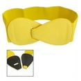 thumbnail image 5 of SODIAL(R) 8-shaped Faux Leather Buckle Elastic Belt Yellow for Lady, 5 of 5