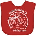 thumbnail image 3 of Inktastic Summer Vacation Mode Newport Beach California Boys or Girls Baby Bib, 3 of 4