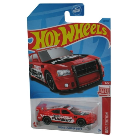 Hot Wheels Red Edition 7/12 (2021) Red Dodge Charger Drift Toy Car 54/250