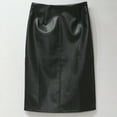 thumbnail image 4 of Aofany Women Plus Size Leather Skirts Summer Pencil Skirt Ladies High Waisted Split Office Skirt Multiple Size, 4 of 5
