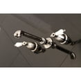 thumbnail image 2 of Kingston Brass KS7126PL 8-Inch Center Wall Mount Bathroom Faucet, Polished Nickel, 2 of 5