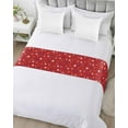 thumbnail image 5 of Xipuska 4th of July Bed Runners for Cal King Size Bed, Decorative Bed Throws for Foot of Bed, Red Independence Day White Blue Star Bed Runner Sofa Throw Bedding Scarf Protector Slipcover for Bedroom, 5 of 6