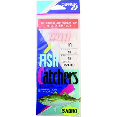 UPC: 0054831007523 | Owner 5538-017 Sabiki Shrimp Skin 6Hks 1Pk Sz10 Gld W/Pink Shrimp Skin