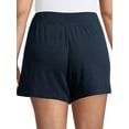 thumbnail image 3 of QAFOPEH Women Patch Pockets Wide Leg Drawstring Solid Color Shorts, 3 of 3