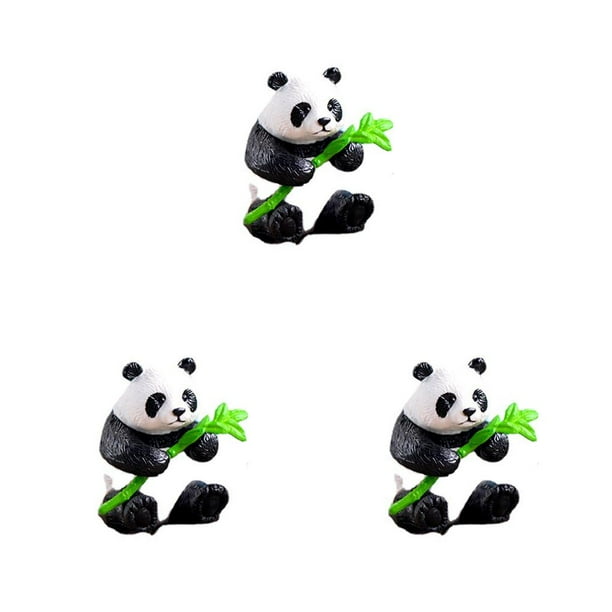 Bewildely Panda Toy Lovely Cake adornos pantalla de diferencia DIY accesorios de paisajismo adorno decorativo larga vida útil tipo 2 Type1 NO1