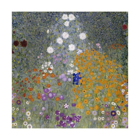 - Flower Garden (Bauerngarten). 1905-07 Botanical Fine Art Painting Print Wall Art By Gustav Klimt