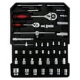 thumbnail image 3 of 799pcs Sturdy Aluminum Trolley Case Tool Set Auto Mechanics Wrench Ratchet Socket Kit Organizer Chest Wheeled Carry Box, 3 of 8