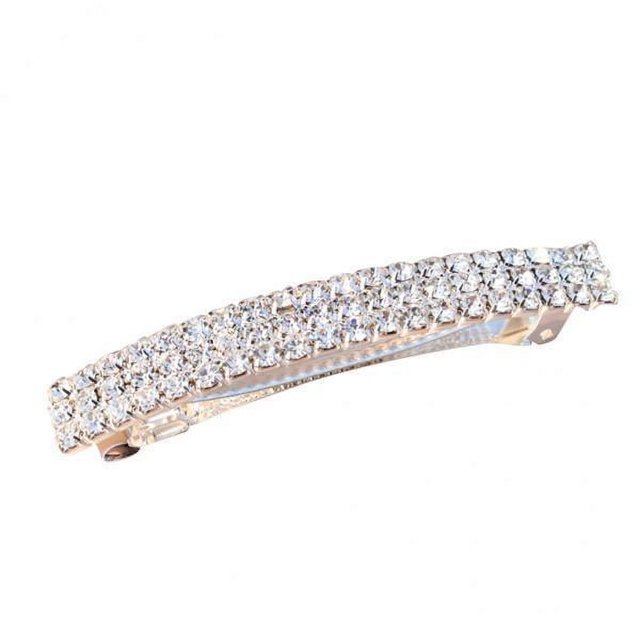 Pasadores Franceses Sunnimix de Diamantes de imitación automáticos pinza de pelo grande