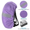 thumbnail image 3 of Unique Bargains 55-65L Imperméable à l'Eau Sac à Dos Housse de Pluie avec Sangle Réfléchissante L Violet, 3 of 6