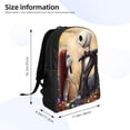 thumbnail image 4 of Goofa The Nightmare Before Christmas Pattern Large Capacity Backpack – Padded Laptop Compartment, Ergonomic Design for School, Work, Travel, and Outdoor Activities, 4 of 8