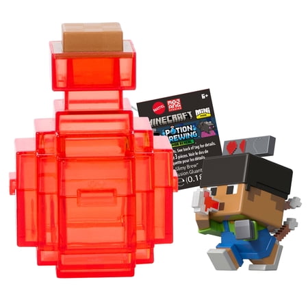 Minecraft Mini Mode Potion Brewing Action Figures with Color Reveal (Characters May Vary)