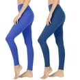 thumbnail image 1 of 2 Packs of TheLovely Women Premium Cotton High Waist Full Length Leggings, 1 of 4