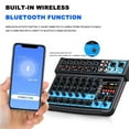 thumbnail image 3 of DJ Sound Console 8 Channel  Mixer Line Mixer DC 5V With MP3 Bluetooth 48V 24DSP Effects USB Recording For Studio Recording ,Smart Fader, 3 of 6