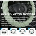 thumbnail image 5 of 15 Inches Furry Car Steering Wheel Cover, Automotive Fluffy Soft Breathable Warm Non-Slip Vehicle Steering Wheel Protector Interior Decoration for Man Women, Universal for Most Vehicles, 5 of 9