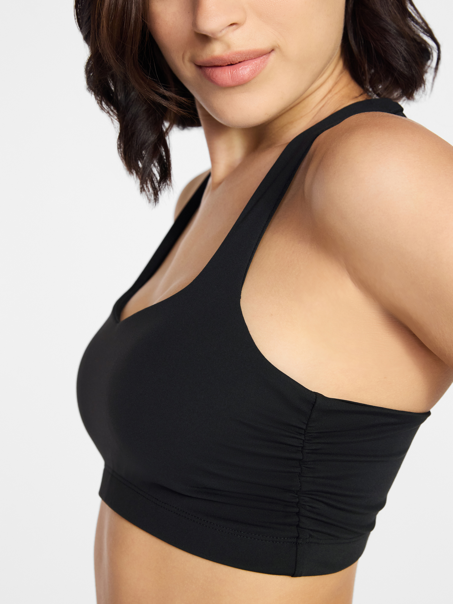 Avia Women's Color Side Ruched Sports Bra, Sizes XS-XXXL
