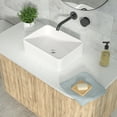 thumbnail image 4 of Kichae  Rectangle Vessel Sink 19"x15" White Ceramic Bathroom Sink Glossy White, 4 of 7