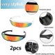 thumbnail image 1 of 2 piece set 2pcs gafas de sol futuristas, gafas espaciales, juego de gafas alienígenas, gafas de fiesta, gafas divertidas, 1 of 5