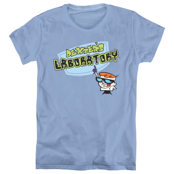 Dexter's Laboratory Logo S/S Women's T-Shirt Carolina Blue