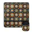 thumbnail image 2 of HELLHERO Beautiful & Practical Fusion Sewing Machine Pad Fabric Polyester Easy Storage Mandala Floral Black Background for Woman Gifts Home Indoor, Christmas, 2 of 5