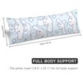 thumbnail image 2 of Funda de almohada Cinnamoroll, funda de almohada larga de cuerpo entero, almohada de juegos para niños, cojín de sofá, muebles para el hogar, decoraciones de cama de 20" x 54", 2 of 5
