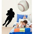 thumbnail image 2 of Wallhogs Football Ball Carrier II Silhouette Cutout Wall Decal, 2 of 2