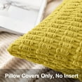 thumbnail image 2 of Sanmadrola Throw Pillow Covers 20x12 inch Set of 2 Corduroy Decorative Pillow Cases Couch Pillows Soft Boho Striped Cushion Cases Set for Sofa Living Room Couch Bedroom Car, Yellow, 2 of 6