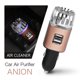 thumbnail image 3 of Ionizador purificador de aire para automóvil - Desodorante iónico antimicrobiano enchufable de 12 V con cargador USB dual - Olor a humo, olores de mascotas y alimentos, alérgenos, eliminador de virus, 3 of 8