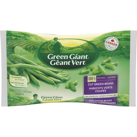 Green Giant 100 % Natural Cut Green Beans. Grown & Packed In Canada., Green Giant Nat Cut Green Bean