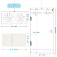 thumbnail image 4 of Eco-Friendly PS Rotating Jewelry Organizer with 24 Hanging Hooks for 72 Necklaces, Built-in Ring Tray for 12 Rings, Transparent Multi-Layer Display Stand with 15.2x8.5x32cm Dimensions, Ideal for, 4 of 6
