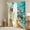 Goldenrod Turquoise, variant on Erosebridal Animal Turtle Curtains for Living Room,Wildlife Seashell Starfish Curtains and Drapes (52x84),Sealife Bedroom Decor