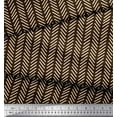 thumbnail image 3 of Soimoi Brown Moss Georgette Fabric Stripe & Diagonal Line Geometric Print Fabric by the Yard 42 Inch Wide, 3 of 3