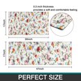 thumbnail image 7 of Pioneer Flower Floral Print Pattern Kitchen Rugs Sets Of 2,Anti Fatigue Kitchen Mat Rugs Non Slip Washable,Decorative Kitchen Floor Mats for Kitchen,Sink,Laundry,17"x30"+17"x47", 7 of 7