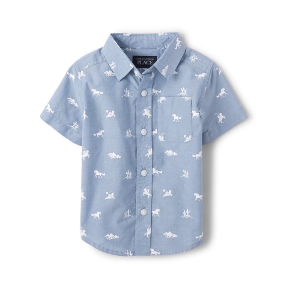 Camisa The Children's Place Family Matching Dad & Son 4T
