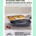thumbnail image 6 of Adults Bento Lunch Box Set with Thermo Bag, 2800ML 316 Stainless Steel Bento Box, Leakproof 5-Compartment Lunch Box, Built-in Utensil and Sauce Container for Work, Dining Out, 6 of 6