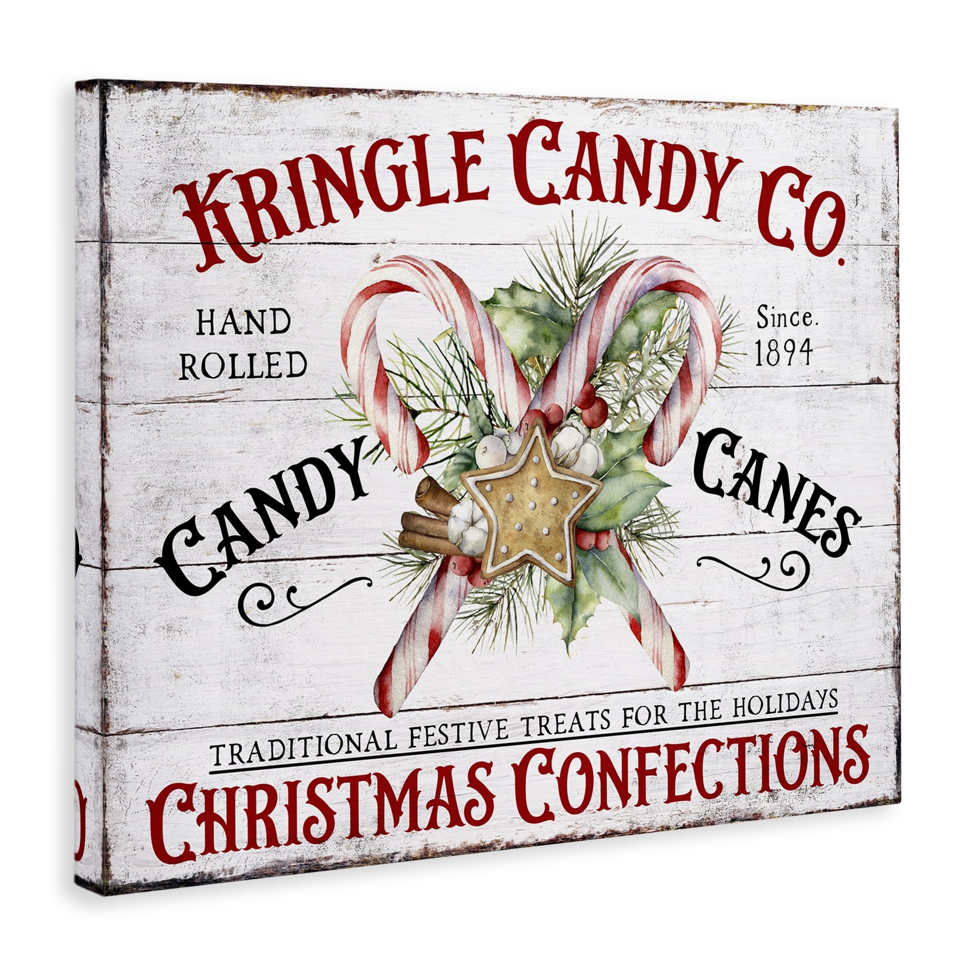 Stupell Industries Fresh Christmas Confections Holiday Painting Gallery Wrapped Canvas Art Prints Wall Art, 48 x 36