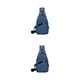 thumbnail image 4 of Qarigey Bolso de hombro multifuncional de tela para viajes y senderismo: bolsos duraderos resistentes a desgarros y expandibles para hombres Azul 2Conjunto, 4 of 6