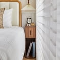 thumbnail image 5 of LEFHDA Narrow Set of 2 Nightstands for Living Room, Slim Bedside Cabinets Small Spaces, Mid-Century Modern Wooden Farmhouse End Tables for Bedroom(Walnut), 5 of 10