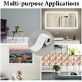 thumbnail image 4 of 2.09in x 10.94yd Wood Grain Repair Tape Oak Grain Tape White Waterproof PVC Realistic Textured Self Adhesion Furniture Decorative Craft Patch for DIY Wall Floor Door Table Desk Windows Decor, 4 of 8