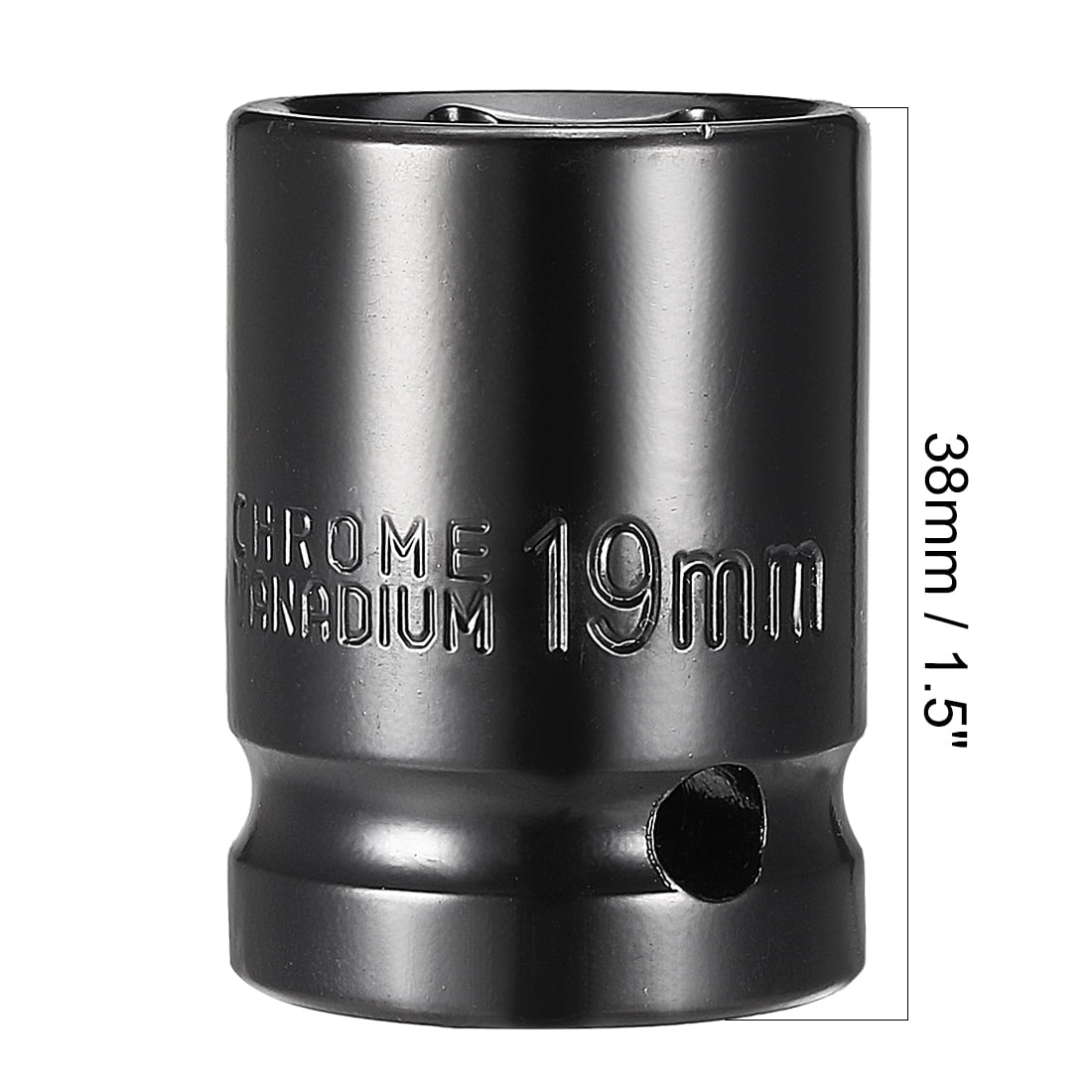 2 pieces 1/4-Inch Drive Shallow Impact Socket 6-point Cr-v Metric 19mm 2 pieces 1/4-Inch Drive Shallow Impact Socket 6-point Cr-v Metric 19mm