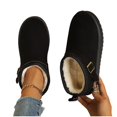 thumbnail image 6 of JUSLIO Slippers for Women Non Slip Indoor House Slippers Closed Toe Slide Slip On Fuzzy Plush Flat Sole Slippers Black, 6 of 9