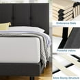 Free Shipping! Full Bed Frame, HAIIDE Full Size Bed Frame with ...